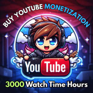 Buy YouTube Monetization Boost 3000 Hours Watchtime (Must Be 15+ Min Video)