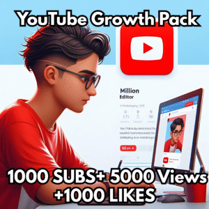 YouTube Growth Package | 5,000 Views + 1,000 Likes + 1,000 Subs | Lifetime Guaranteed