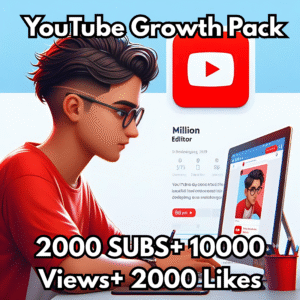 YouTube Growth Package | 2.000 Subscribers + 2.000 Likes + 10.000 Views | Lifetime Guaranteed